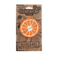 orange slice baby teething toy in packaging