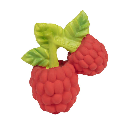 raspberry rubber baby teething toy 