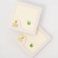 Set of 20 white paper napkins with a single cocktail olive design on it 