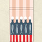 Interior of the sardine tin matchbook