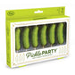 set of 6 birthday candles each shaped like a dill pickle in box packaging 