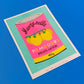 Illustration of a can labeled 'Marzanella Pomodori' on a blue background