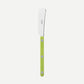 Soft cheese and butter spreader with a shiny, forged metal spreader. The color of the handle is: Lime