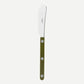 Soft cheese and butter spreader with a shiny, forged metal spreader. The color of the handle is: Fern Green