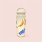 Water bottle with the sad banana sticker on it 