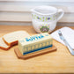 A butter keeper/dish designed to look like an actual stick of salted butter 