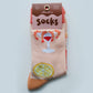 Shrimp cocktail socks in packaging 