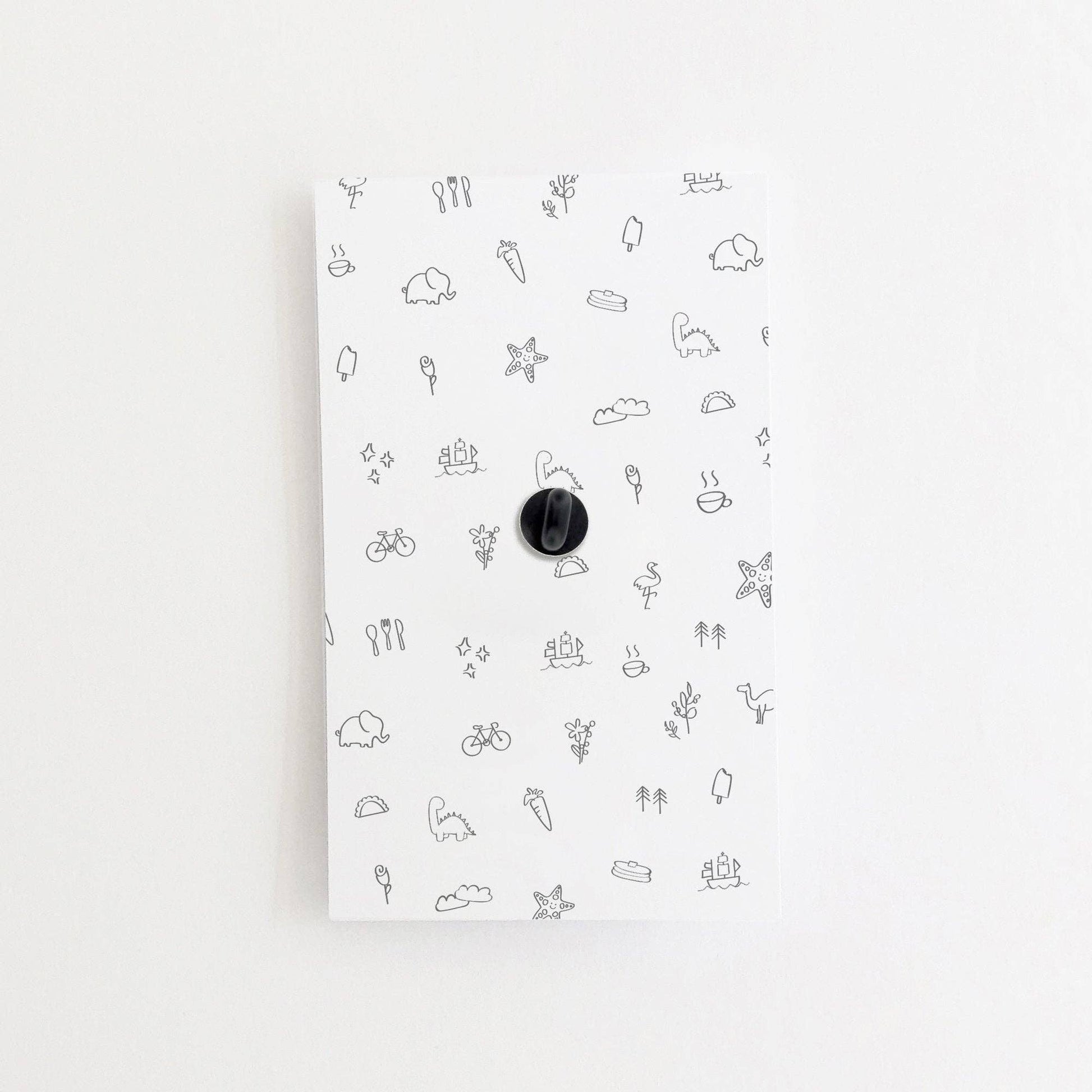 Card backing of spam musubi pin 