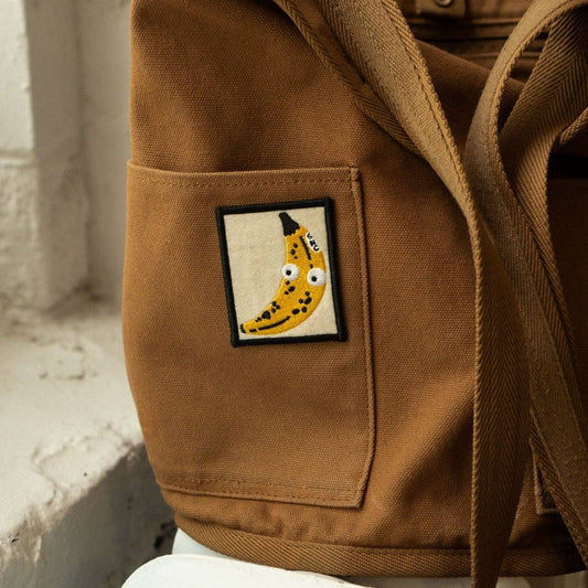 googly eyed banana felt sticky patch 