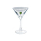Stemmed Martini Glass with Hand-Blown Olive