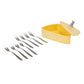 Stoneware Mouse Cheese Holder with Stainless Steel Picks