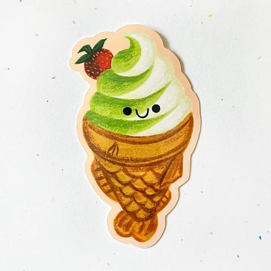 Taiyaki Ice Cream Sticker
