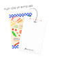 back of "thanks for hosting" note card -- says "thanks" up top and blank space in center for message