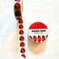 Washi tape with tomato design on a white background