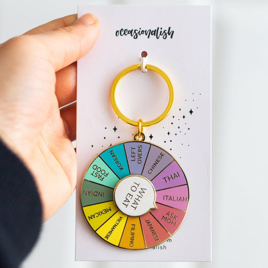 what to eat spinning wheel in keychain form 