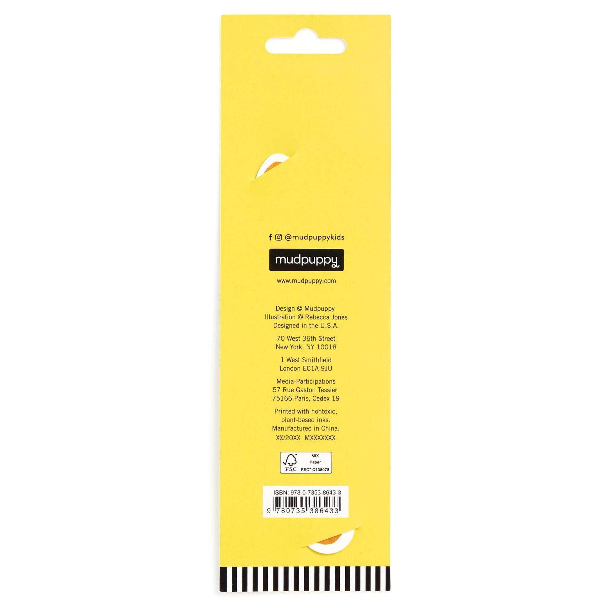 Yellow packaging with Mudpuppy branding on a white background