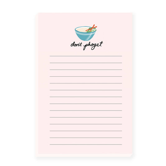 "don't pho-get" lined notepad 