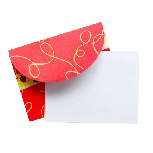 Spaghetti designed envelope note set 