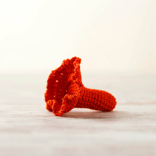 Crochet chanterelle mushroom