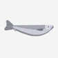 Sardine fish pouch/case -- various shades of grey