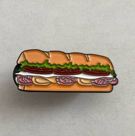 Italian Sub Sandwich lapel pin.
