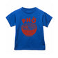 Electric blue shirt with red print of a bowl of Pho noodles and the word PHO on top.