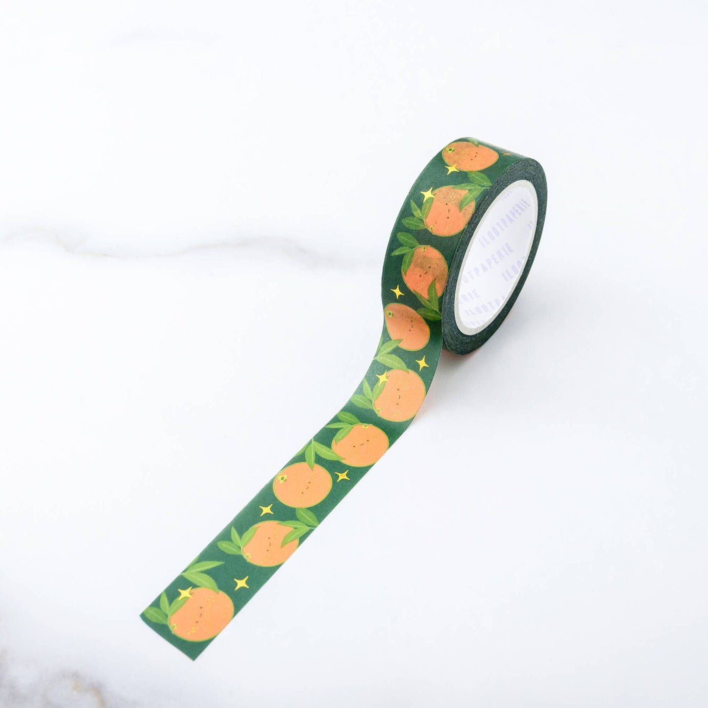 Washi tape roll with oranges on them 