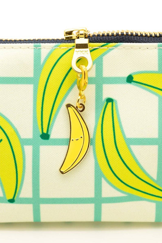 Banana enamel charm for zipper or charm bracelet
