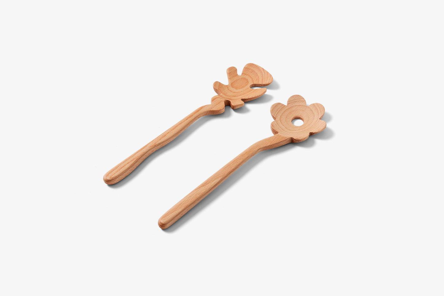 Flower shaped serving spoons 