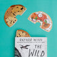 Doublesided bagel (cut in half) bookmark -- one side is the top of the bagel, the other side is inside of a bagel with cream cheese, lox, radishes and dill. 