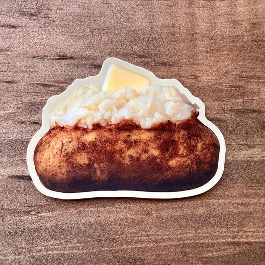 Idaho baked potato with butter sticker 