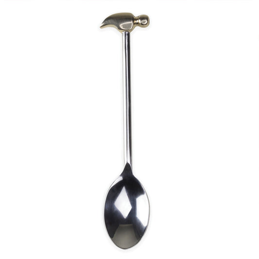 Brass egg hammer with stainless steel spoon 