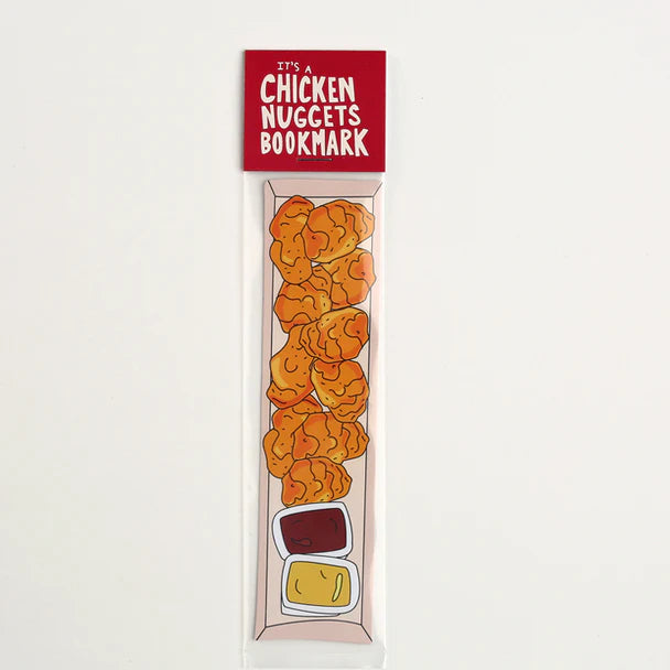 Chicken nugget + sauce bookmark in packaging 