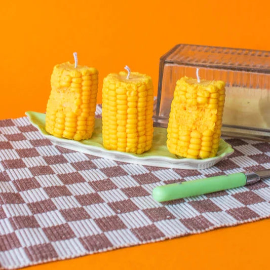 Candles resembling corn on the cob 
