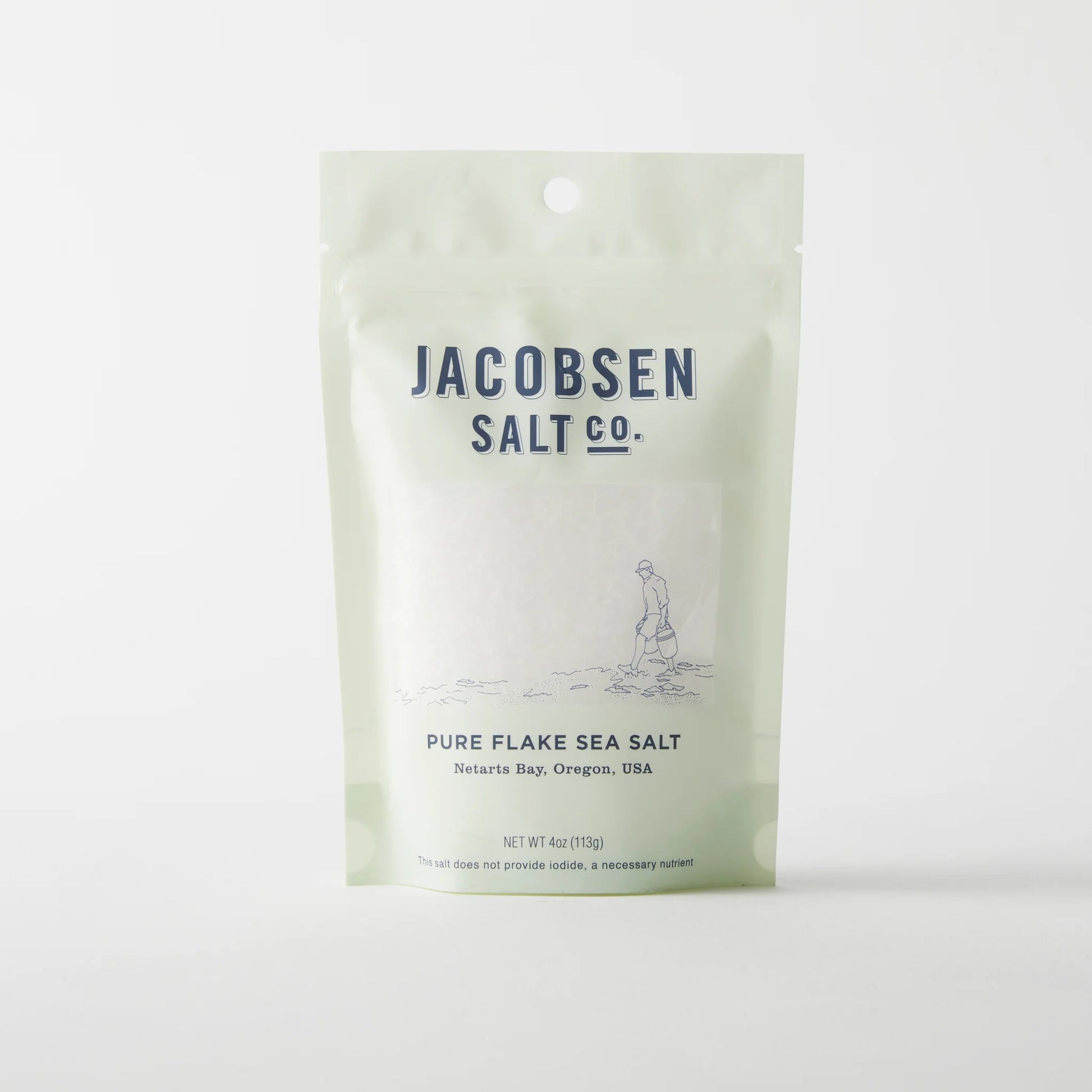 Packaging of Jacobsen Salt Co Pure Flake Sea Salt 4oz 
