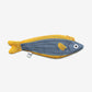 Yellow and blue Fusilier fish zippered pouch 