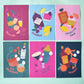 Cocktail Art Prints -- Bellini, Bramble, Amaretto Sour, Old Fashioned, Espresso Martini, Negroni