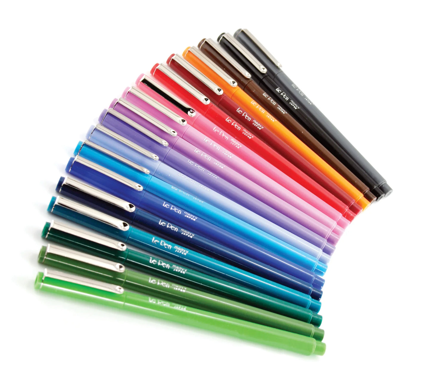 Le Pen - 18 colored fine tip pens 