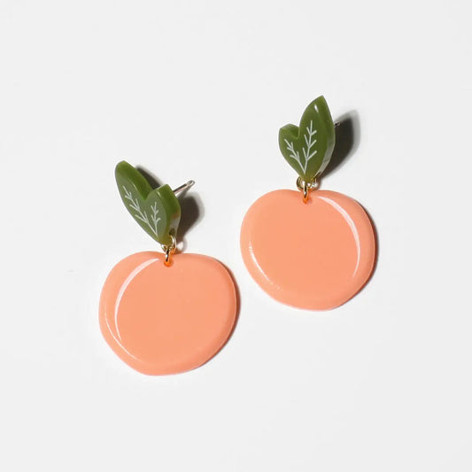 peach earrings 