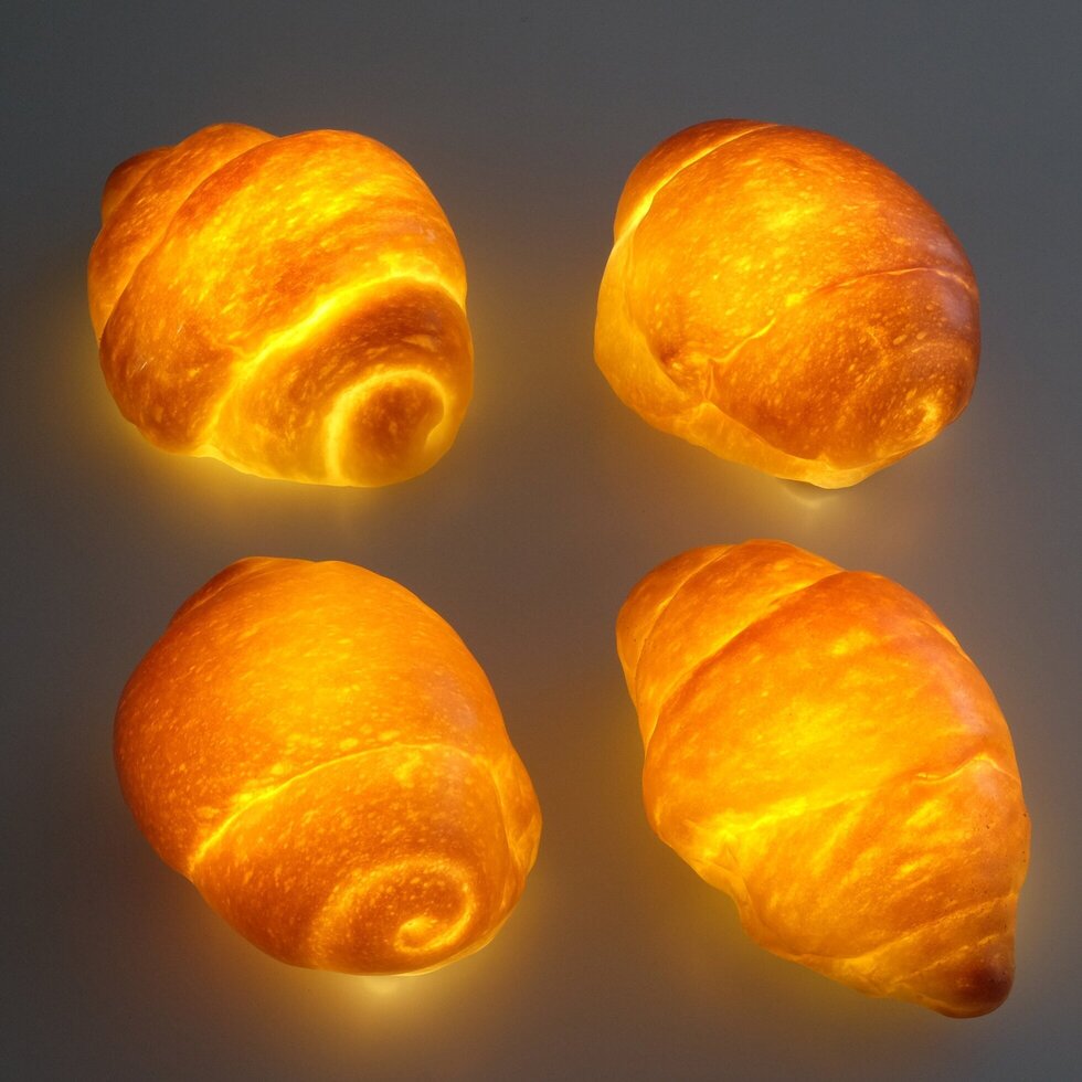 Pampshade Bread Lamp -- dinner roll 
