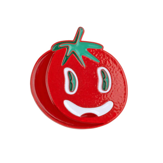 tomato enamel pin