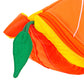 leaf detail on the valencia orange fanny pack 