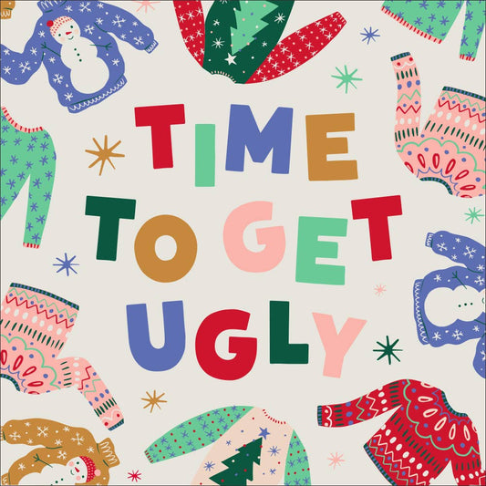 Time To Get Ugly (sweaters) holiday cocktail napkin 20 count 