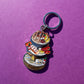 Seafood tower keychain -- 3 tiers filled with a variety of seafood 