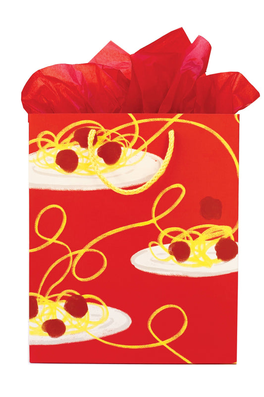 Spaghetti designed gift bag 