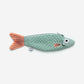 Cardenal fish zippered pouch --- body is mint green and tail is pink 