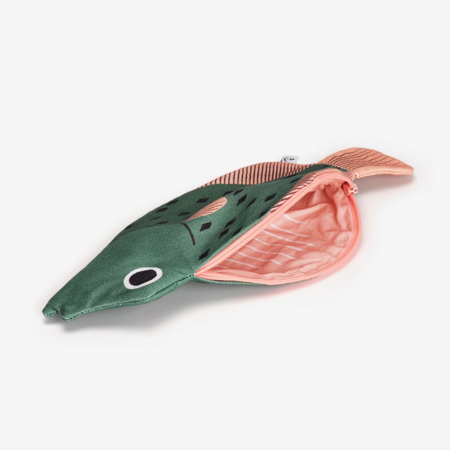 Interior of Oreo fish pouch 