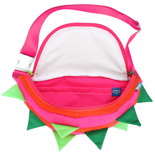 Interior of dragonfruit fanny pack 