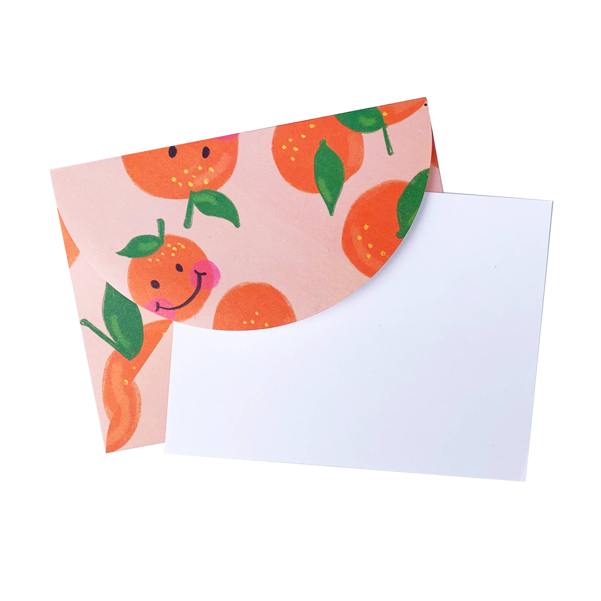 Smiley orange themed letter set 