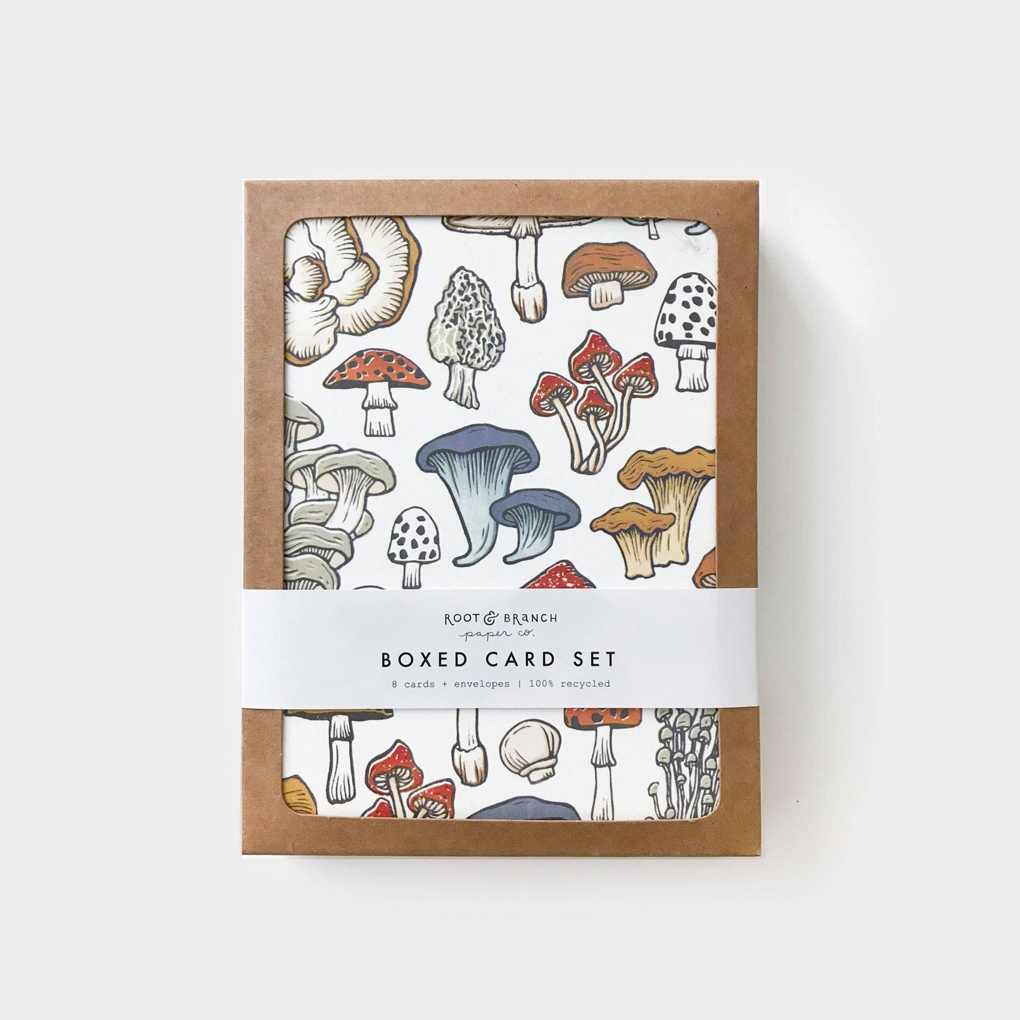 Mushroom boxed card set of 8 